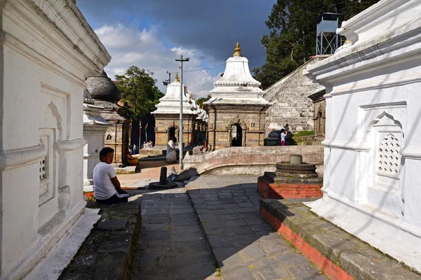 Pashupatinath templos hindus. Nepal — Fotografia de Stock