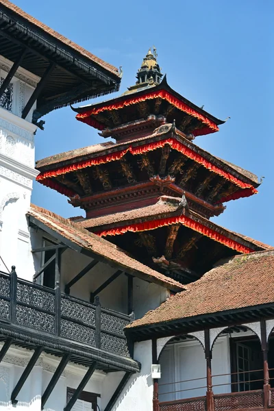 Traditionell nepali arkitektur i kathmandu — Stockfoto