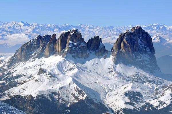 Snow covered mountain in Italy — Stock Photo, Image