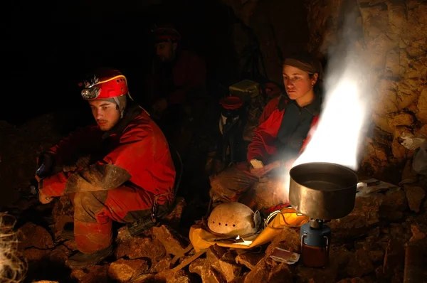 Cueva vivac — Foto de Stock