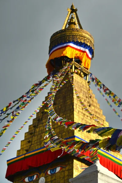 Boudhanath Budist stupa. Katmandu, nepal — Stok fotoğraf