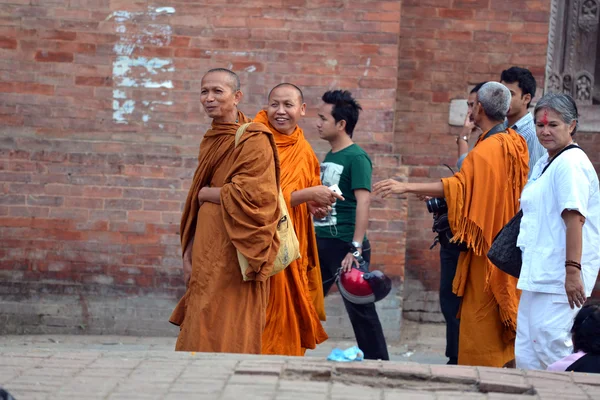 Buddhista szerzetesek nepal — Stock Fotó