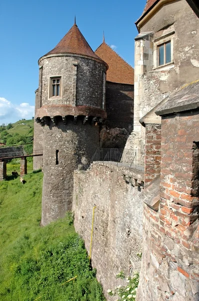 O castelo Corvin na Transilvânia — Fotografia de Stock