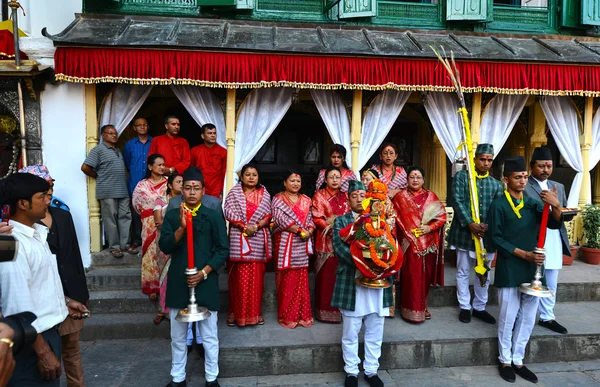Nepali Royal Ladies in Kathmandu — Stock Photo, Image