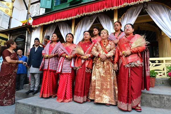 The Queen and the  Royal ladies of Nepal — Stock Photo, Image