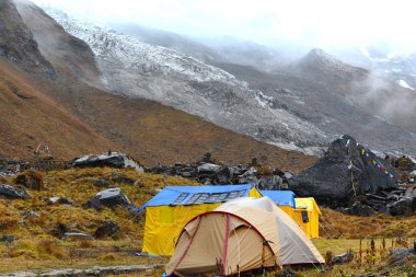 fırtınada annapurna Merkez kamp, nepal