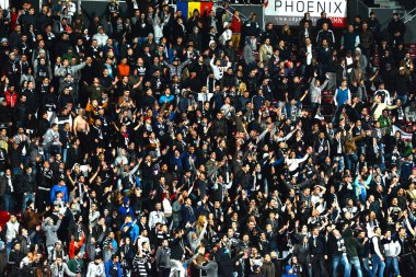 bir stadyumda futbol fans