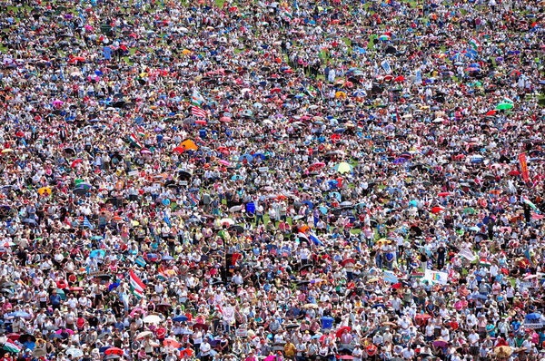 Crowd of people background