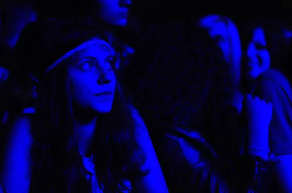 Gente de fiesta en un Festival de Música — Foto de Stock