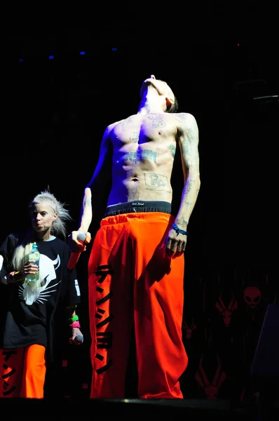 Die Antwoord performs live at Electric Castle — Stock Photo, Image
