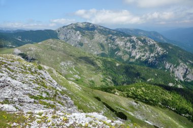 kireçtaşı ridge, iorgovanului cliff retezat dağ, Romanya