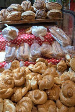 Kudüs Eski Kent Pazarı, İsrail 'de fırın ürünleri ve panikleme ürünleri