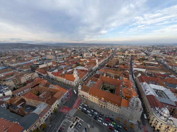 罗马尼亚特兰西瓦尼亚Kolozsvar Cluj Naples Ca市全景 — 图库照片