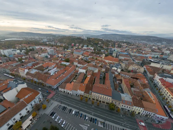 Panoramiczny Widok Miasto Cluj Napoca Kolozsvar Transylwania Rumunia — Zdjęcie stockowe