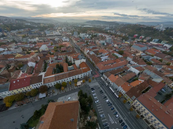 Vista Panorámica Ciudad Cluj Napoca Kolozsvar Transilvania Rumania —  Fotos de Stock