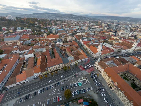 Panoramisch Uitzicht Stad Cluj Napoca Kolozsvar Transsylvanië Roemenië — Stockfoto