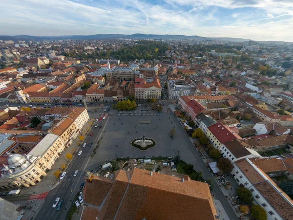 Panorámás Kilátás Kolozsvár Városára Erdély Románia — Stock Fotó