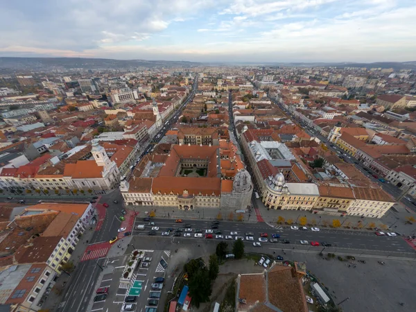 Vista Panorâmica Cidade Cluj Napoca Kolozsvar Transilvânia Roménia — Fotografia de Stock