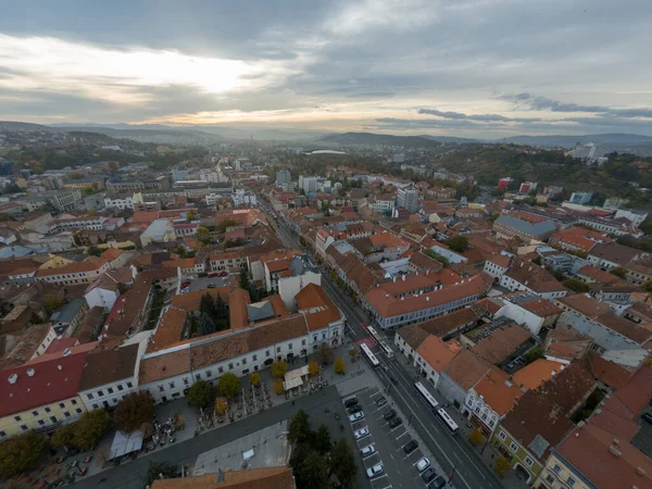 Vista Panorámica Ciudad Cluj Napoca Kolozsvar Transilvania Rumania —  Fotos de Stock