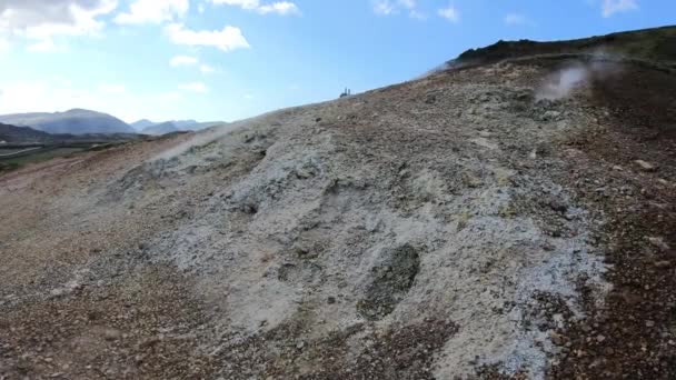 Hveragerdi Mud Spot Iceland Geothermal Active Zone Hveragerdi Volcanic Hot — Stock Video