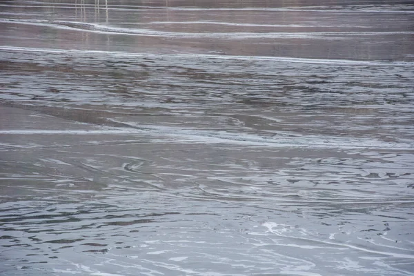 Muddy Waters Decantation Pond Toxic Residuals Copper Mine Decating Settling — Stock Photo, Image