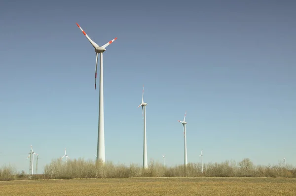 Parque Eólico Turbina Energía Energía Renovable — Foto de Stock