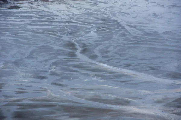 Schlammiges Wasser Einem Dekantierteich Giftige Rückstände Aus Einer Kupfermine Die — Stockfoto