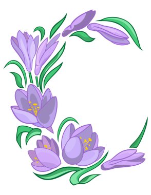 soyut çiğdemler çerçevesinden