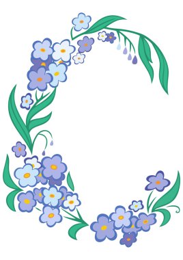 soyut çiçek çerçevesinden