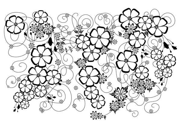 Fond floral abstrait — Image vectorielle