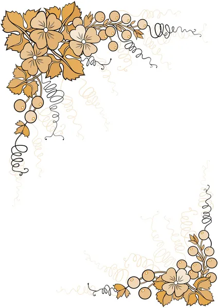 Abstrakti kukkia runko — vektorikuva