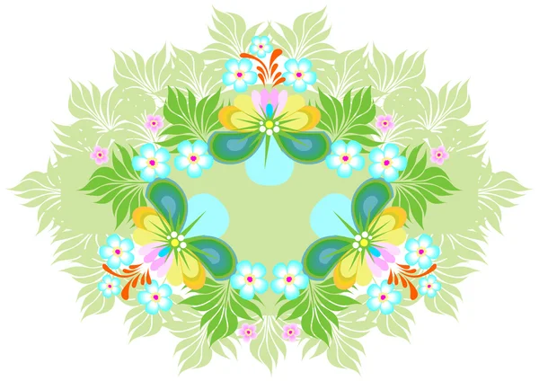 Abstract flowers background — Stock Vector