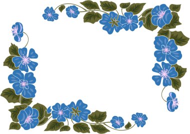 soyut çerçeve çiçek