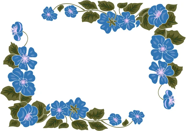 Abstract floral frame — Stockvector