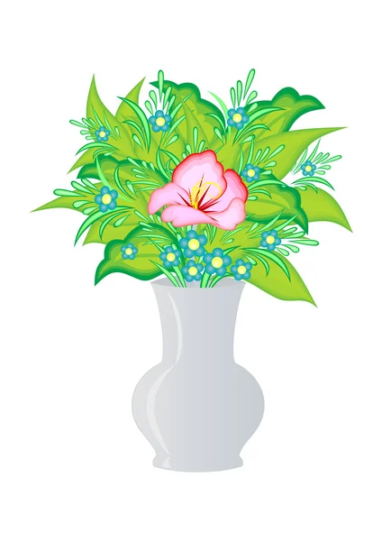 Abstrakte Blumen in der Vase — Stockvektor