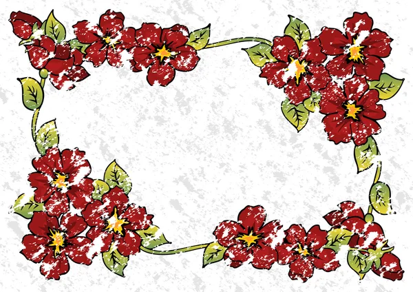 Marco floral abstracto — Archivo Imágenes Vectoriales