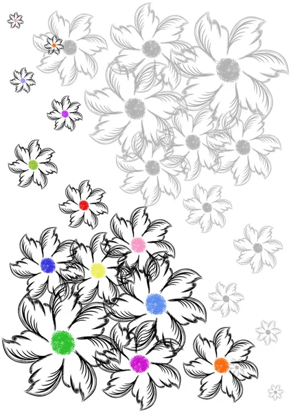 Abstrakter floraler Hintergrund — Stockvektor