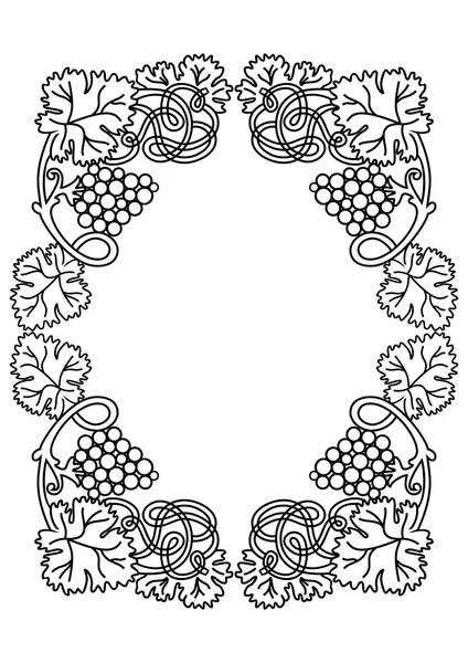 Abstract floral frame — Stockvector