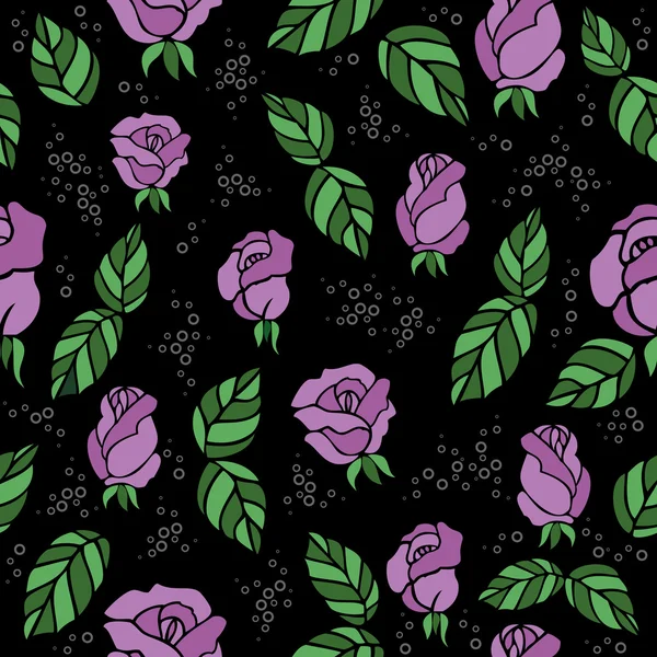 Fundo floral sem costura — Vetor de Stock