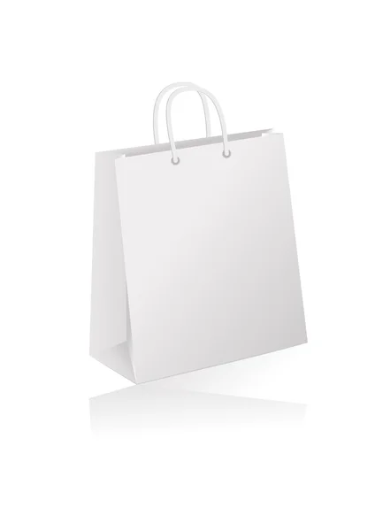 White shopping bag — Stock Vector