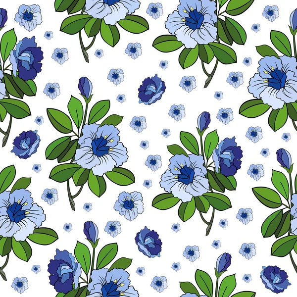 Fundo floral sem costura — Vetor de Stock