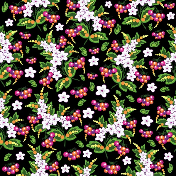 Fondo floral sin costuras — Archivo Imágenes Vectoriales