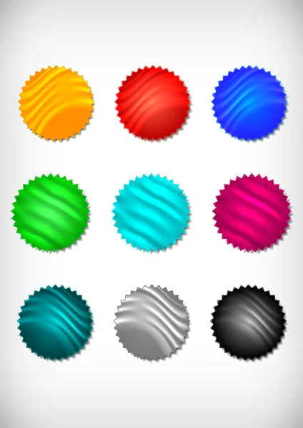 Kleurrijke sticker collectie — Stockvector