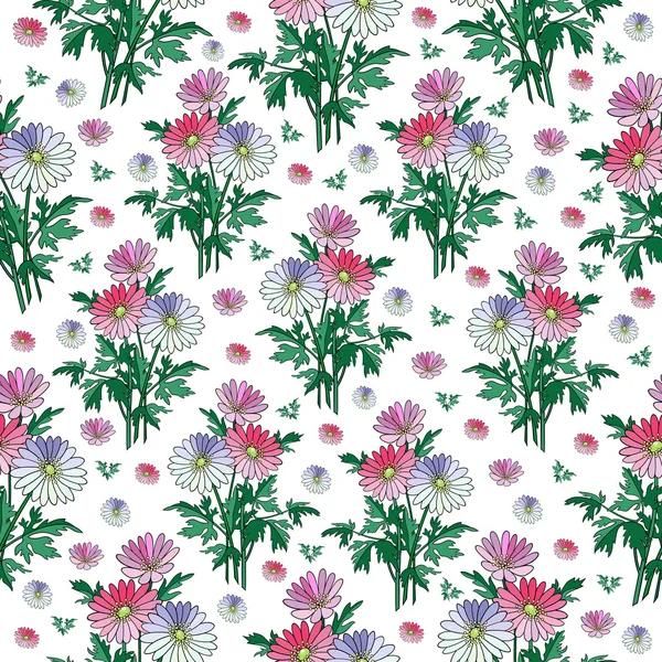 Fond floral sans couture — Image vectorielle