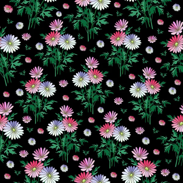 Fond floral sans couture — Image vectorielle