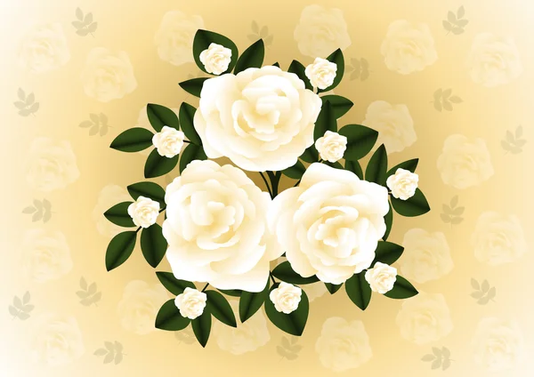抽象的なバラの背景 — ストックベクタ