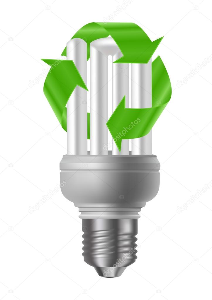 recycle energy saving light bulbs