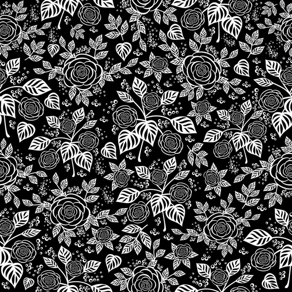 Fondo floral sin costuras — Archivo Imágenes Vectoriales