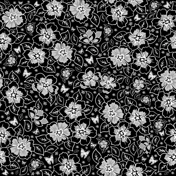 Seamless floral pattern — Stock Vector