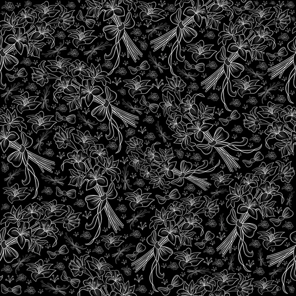 Sömlös blommönster — Stock vektor